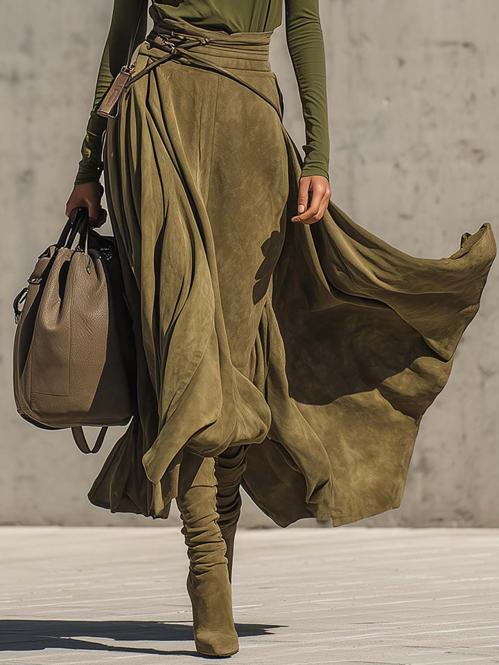 Olivia Turtleneck Top and Maxi Skirt Set