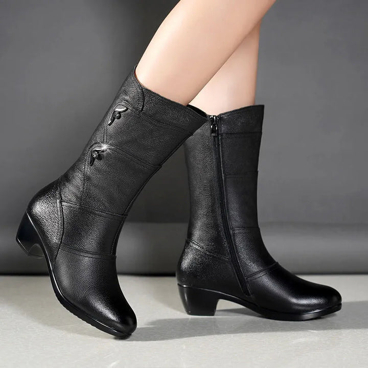Women's Knee-High Side Zip Boots