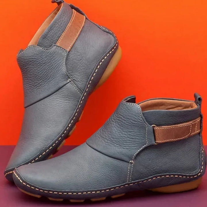 Aiza - Elegant Leather Ankle Boots