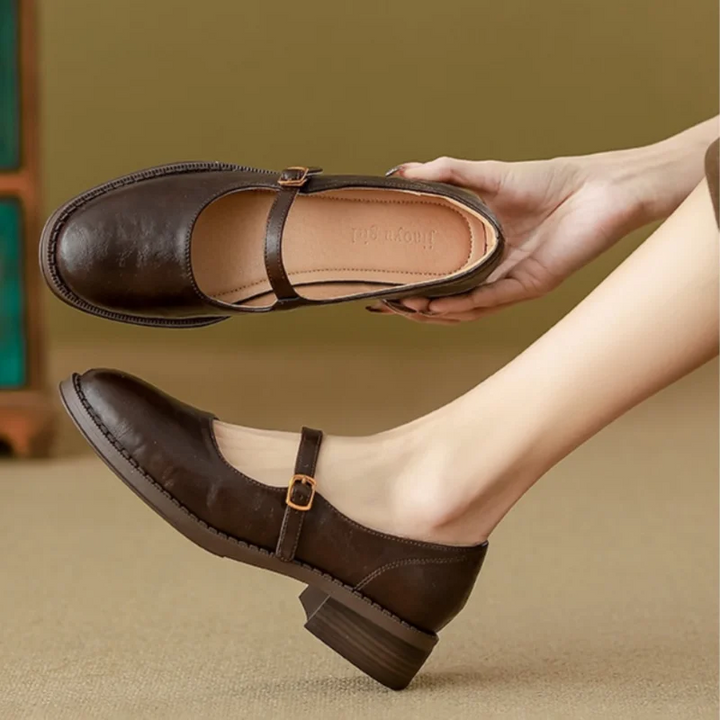 BELLA | TIMELESS LEATHER MARY JANE COMFORT SHOES