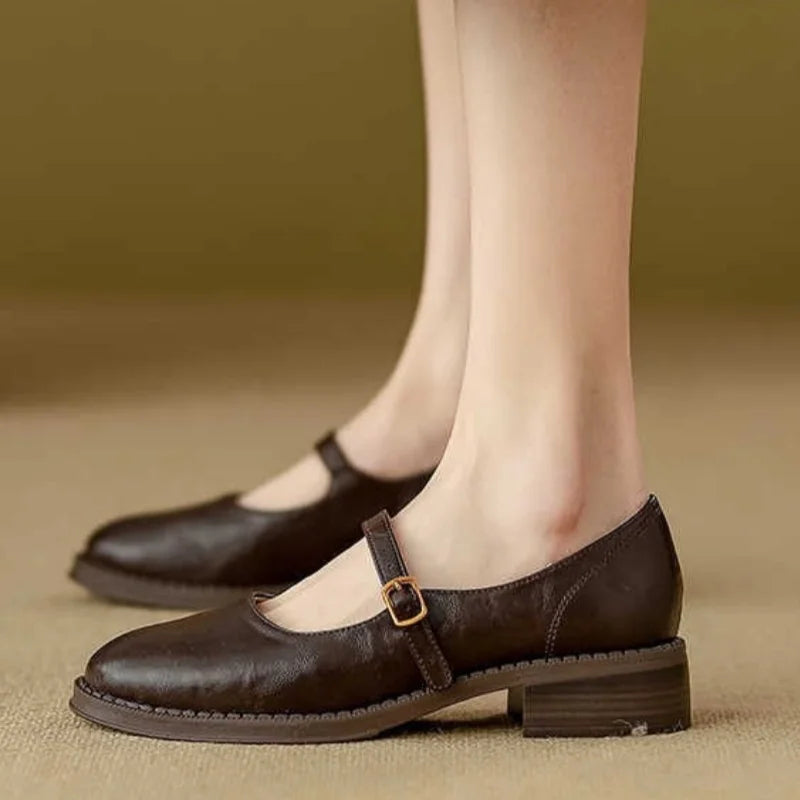 BELLA | TIMELESS LEATHER MARY JANE COMFORT SHOES
