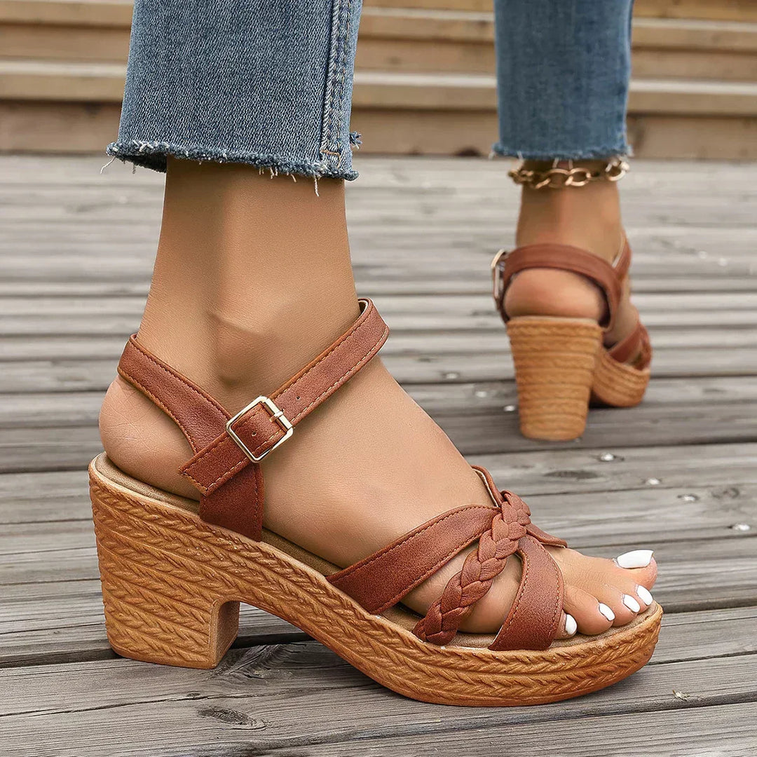 Monica- Relaxed Fit Summer Wedge Sandals