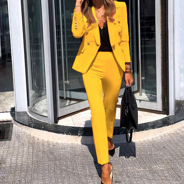 Wendy Elegant  Blazer and Trousers Set for Women