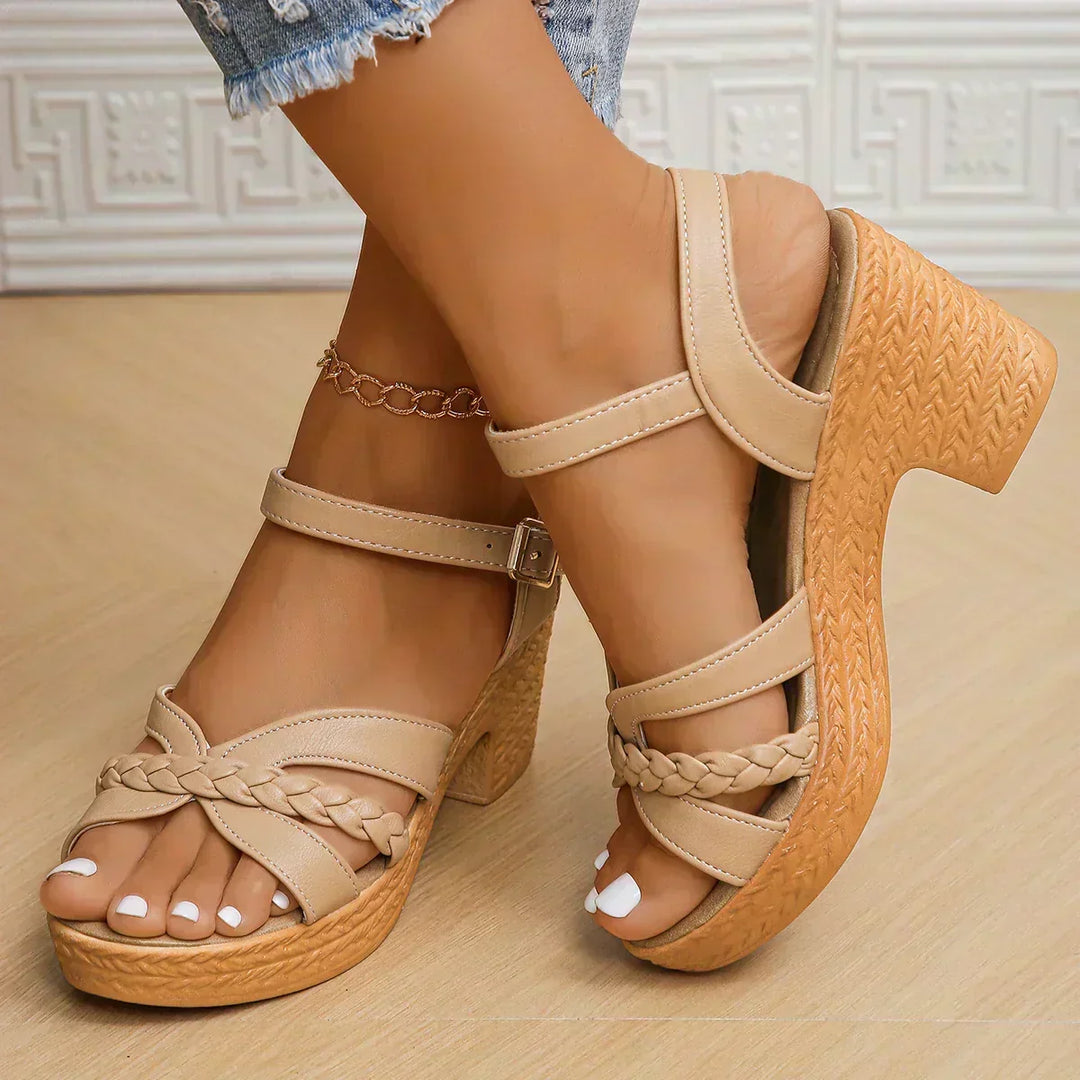Monica- Relaxed Fit Summer Wedge Sandals