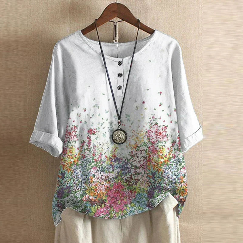 Anya | Floral Oversized Blouse for Women