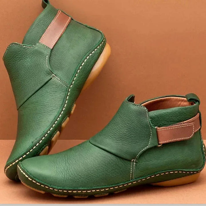 Aiza - Elegant Leather Ankle Boots