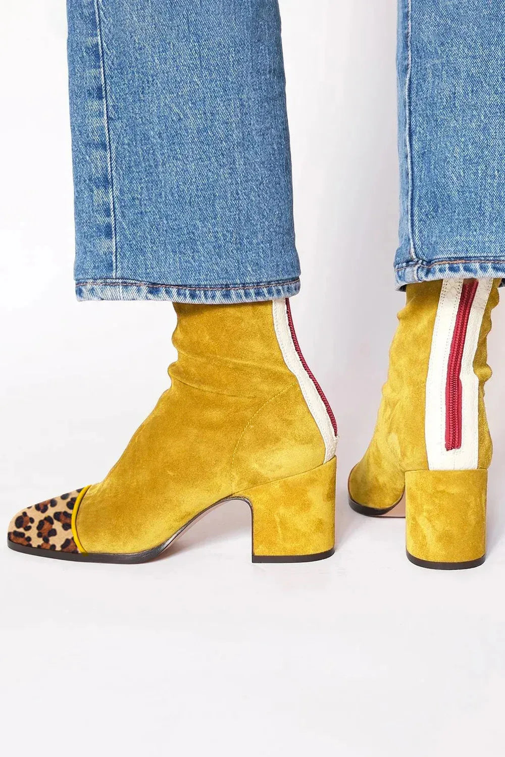 Women's Ankle Boots Block Heel Casual Footwear