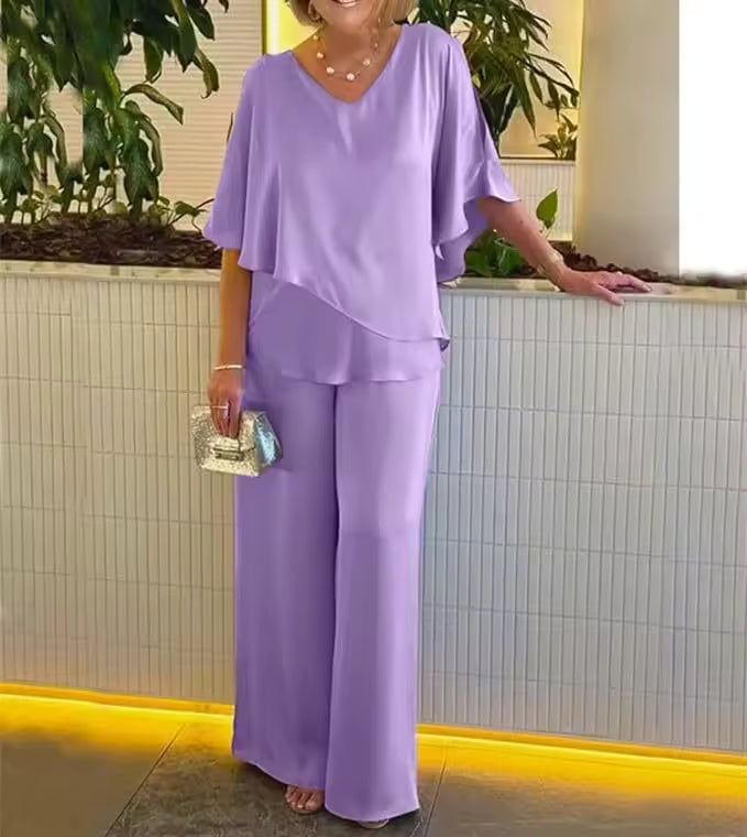 Hesper | Wide Leg Two-Piece Set for Women