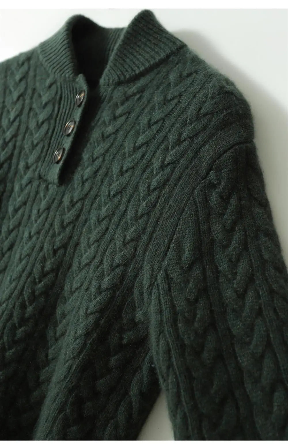 Nathalia | Button-Up Cable Knit Sweater for Women