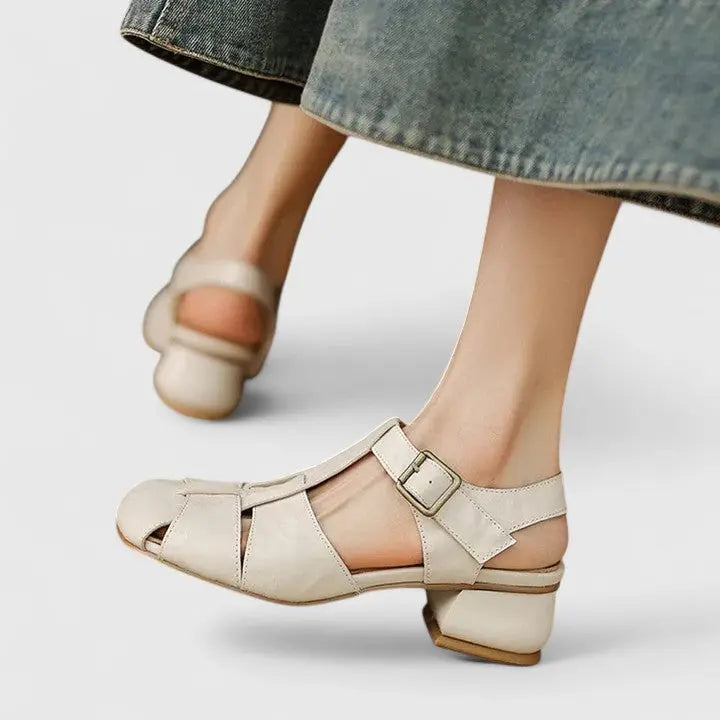 Cordelia | Open Toe Leather Sandals for Women