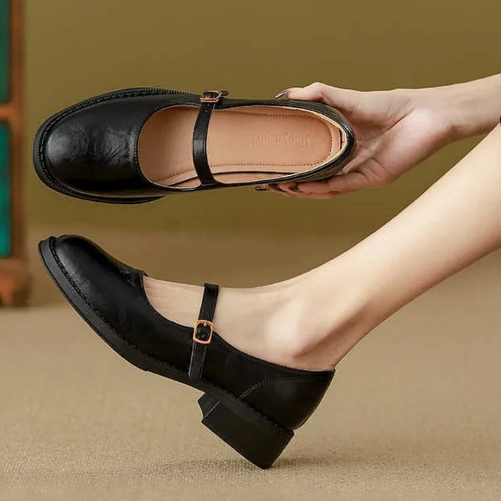 BELLA | TIMELESS LEATHER MARY JANE COMFORT SHOES