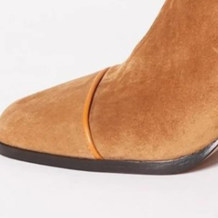 Women's Ankle Boots Block Heel Casual Footwear
