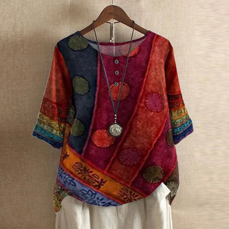 Anya | Floral Oversized Blouse for Women