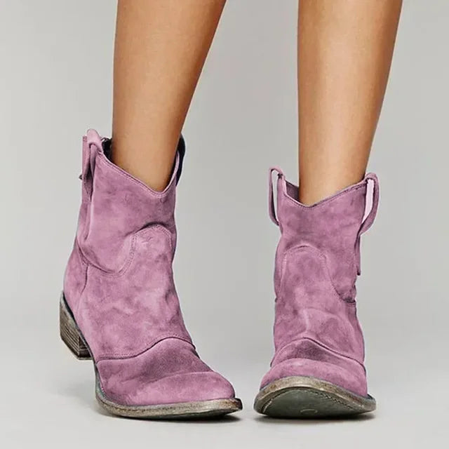 Women's Block Heel Cowboy Boots