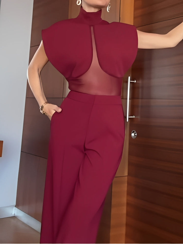 Veronica Patchwork Sheer Mesh Set