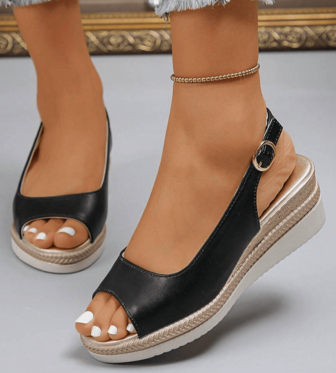 Zoey - Refined Platform Comfort Sandals