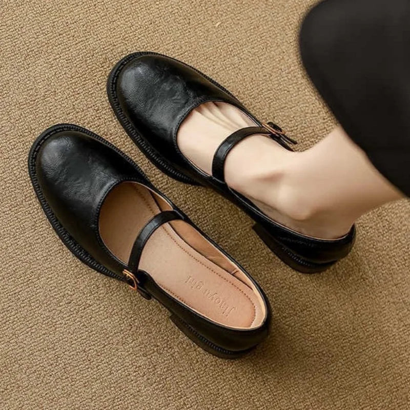 BELLA | TIMELESS LEATHER MARY JANE COMFORT SHOES