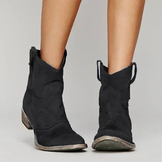 Women's Block Heel Cowboy Boots