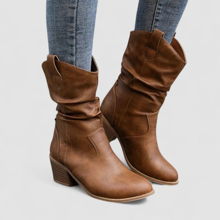 Vivian – Orthopedic Leather Boots