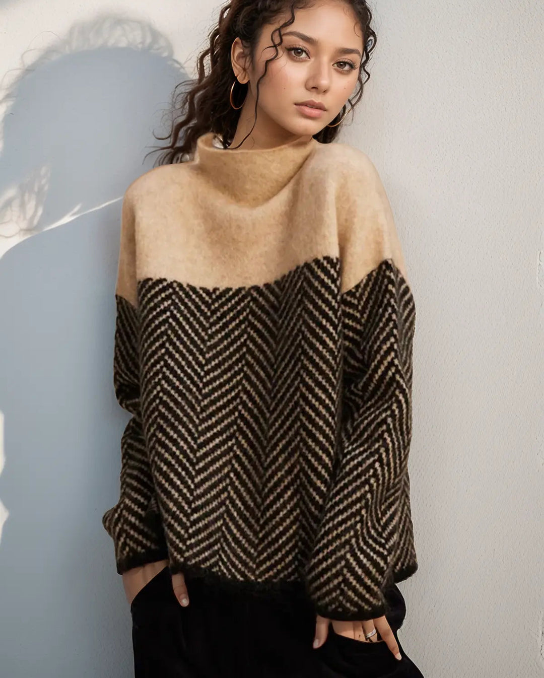 Women's Fitted Turtleneck Sweater – Soft Layering Knit
