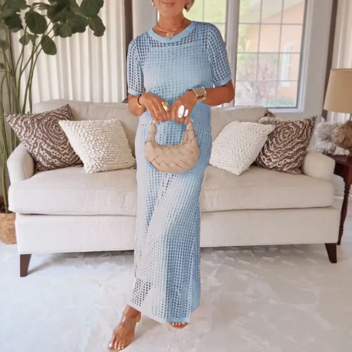 Riviera™ | Set with Slip Dress + Crochet Lace Overlay, The Serene Elegance of the Mediterranean Breeze!