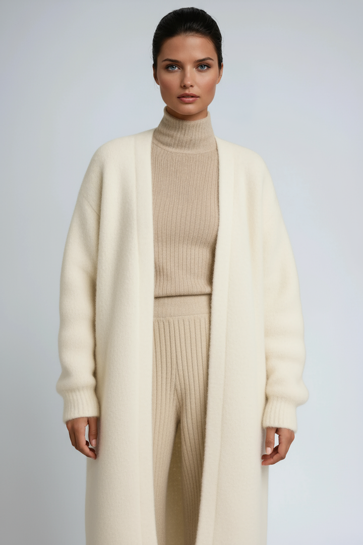 Women's Long Cardigan Open Front Longline Duster Coat