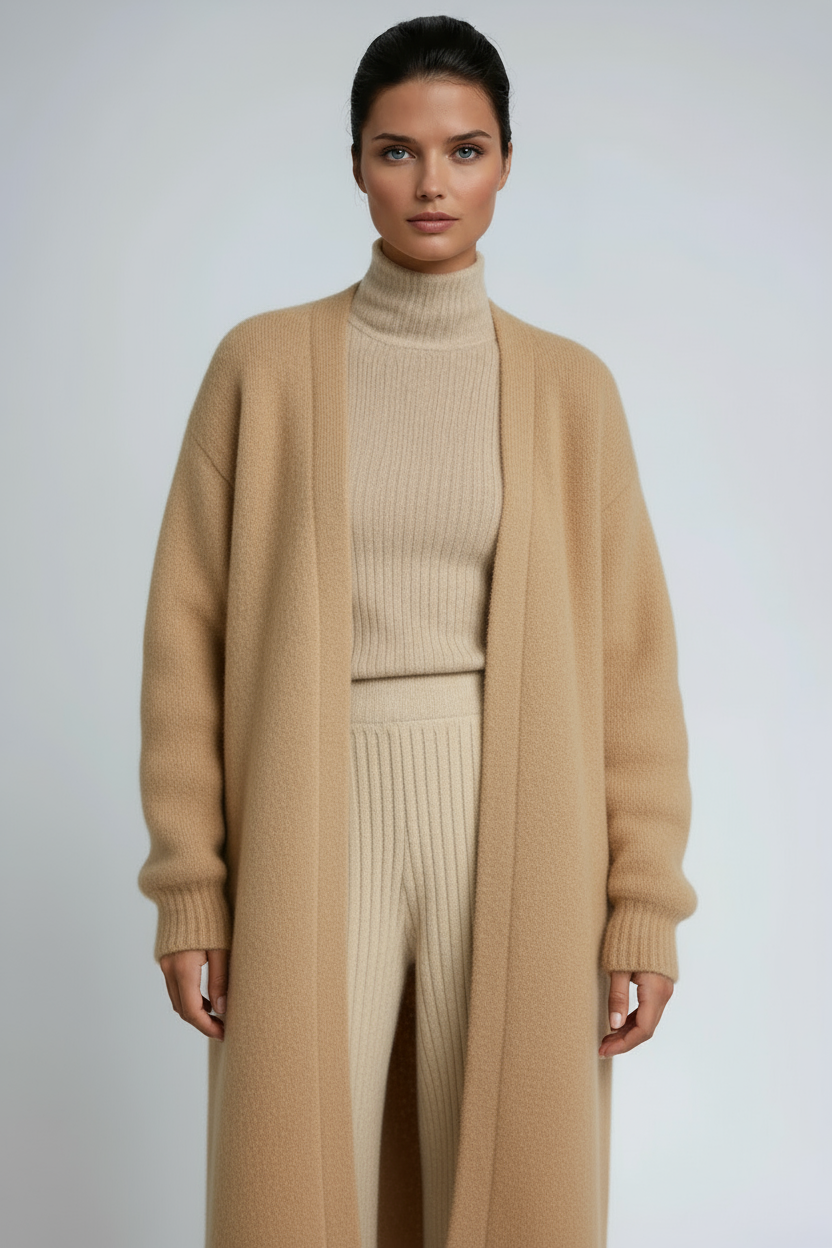 Women's Long Cardigan Open Front Longline Duster Coat