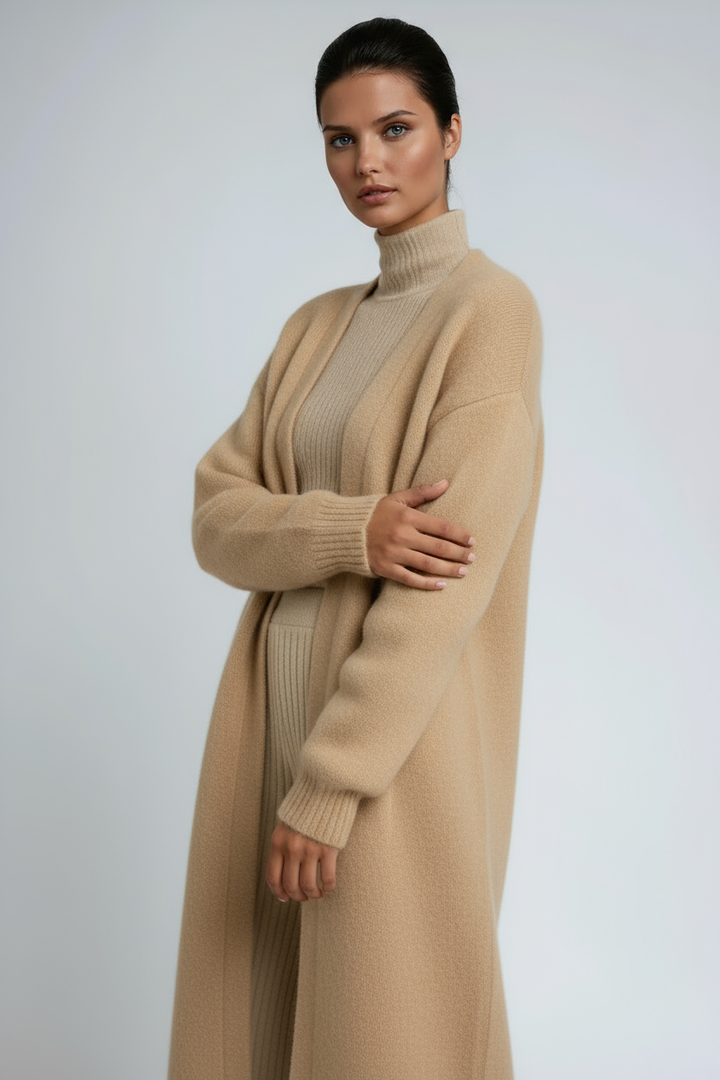 Women's Long Cardigan Open Front Longline Duster Coat