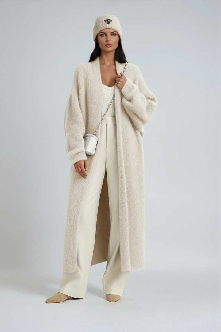 Women's Long Cardigan Open Front Longline Duster Coat