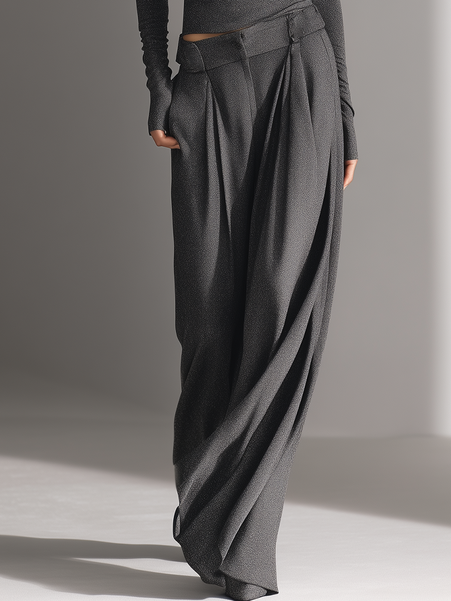 Samantha Off-Shoulder Top and Wide-Leg Pants Set