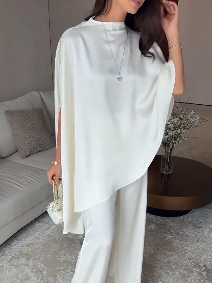 Samantha Satin Top and Pants Set