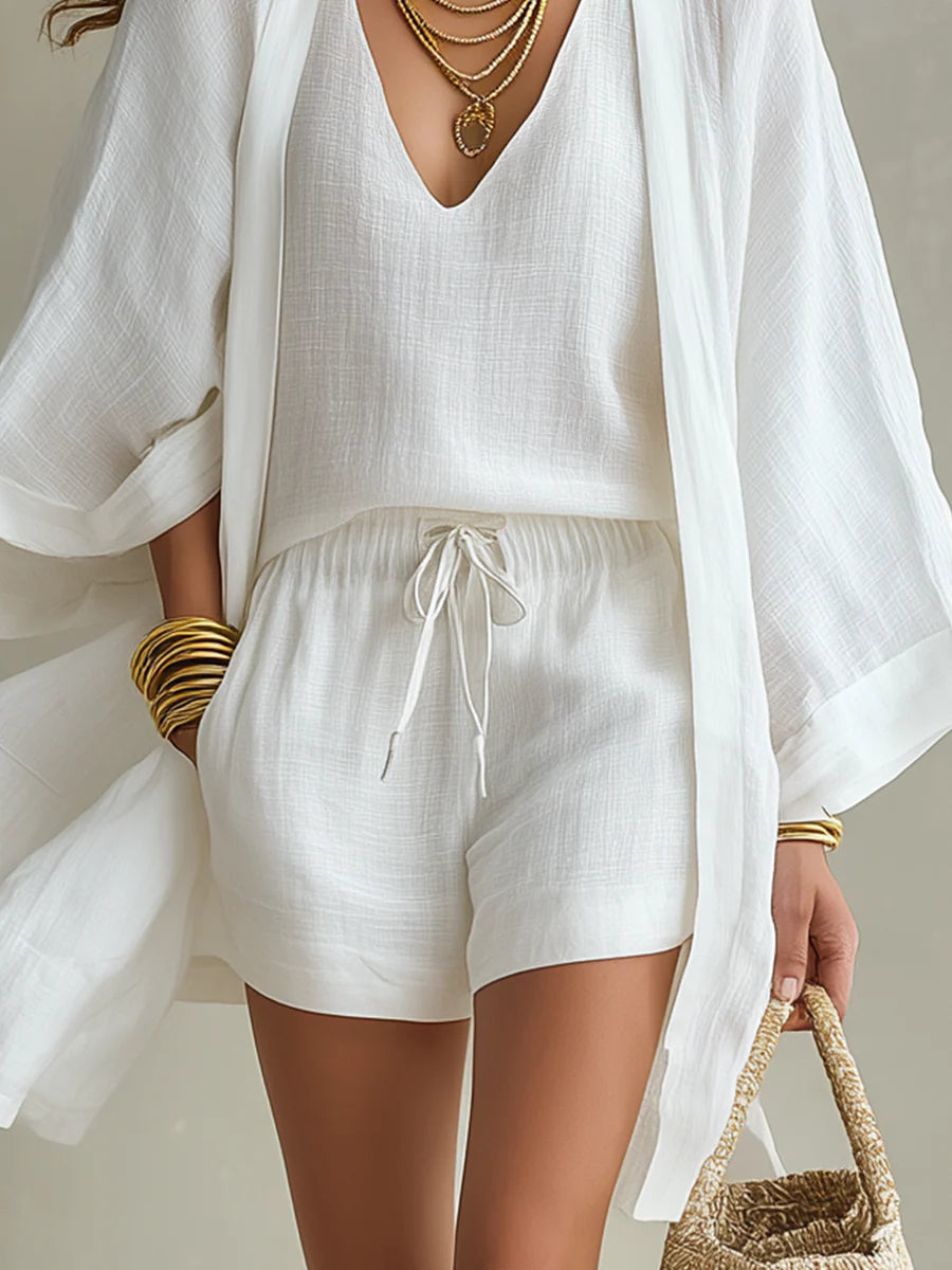 Sophie Cardigan and Shorts Set