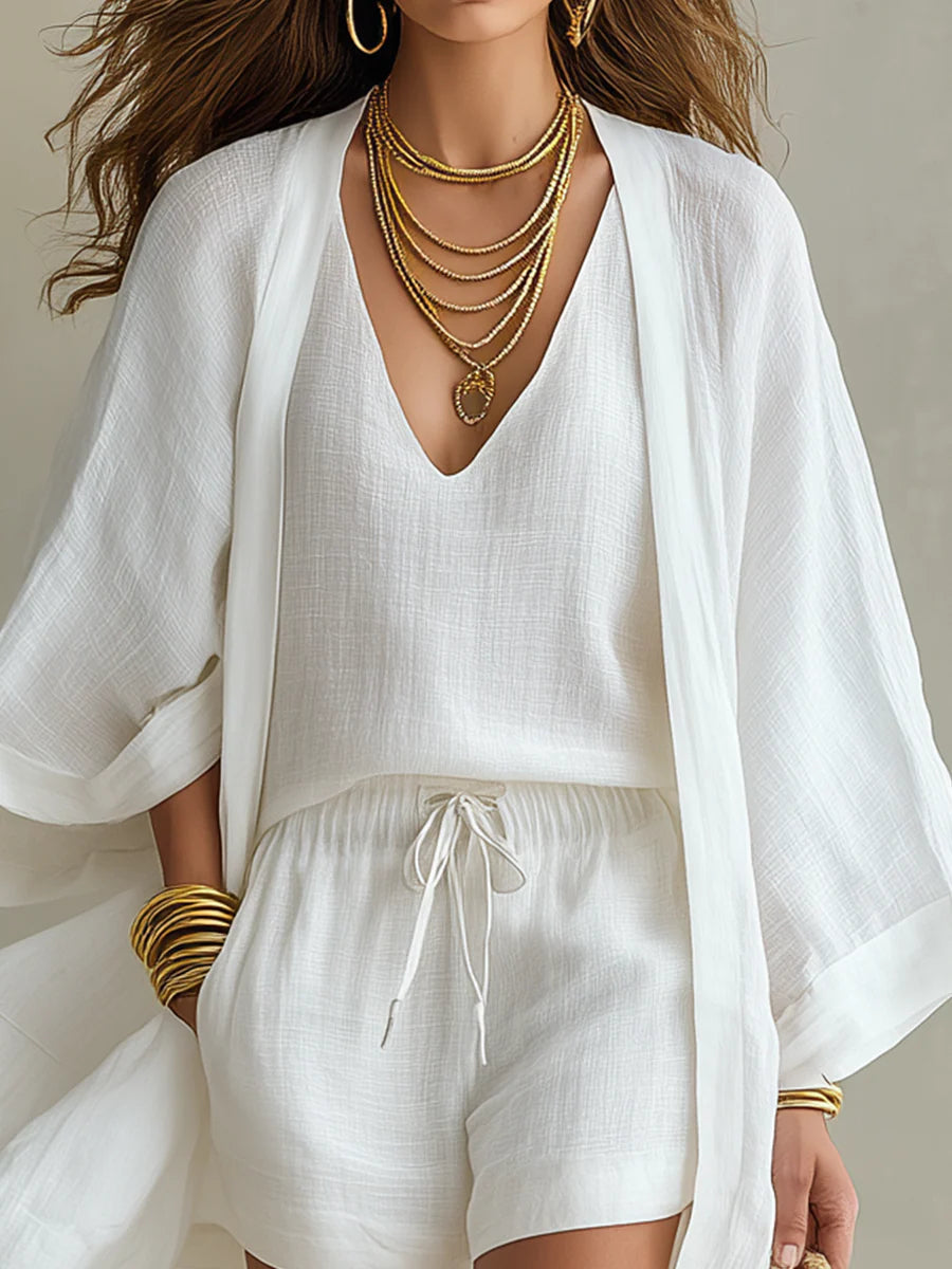 Sophie Cardigan and Shorts Set