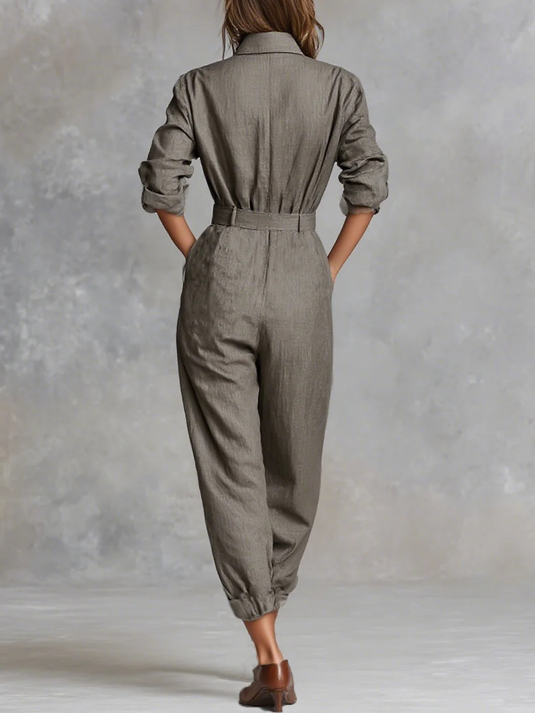 Liam Cotton and Linen Jumpsuit