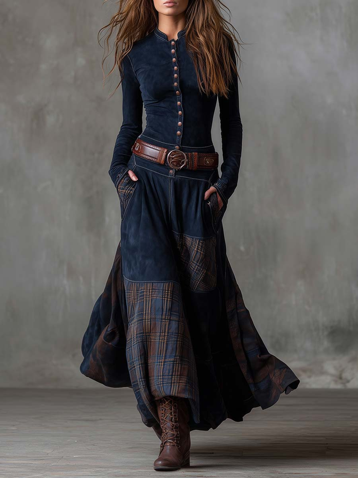 Fiona | Elegant Vintage Maxi Dress