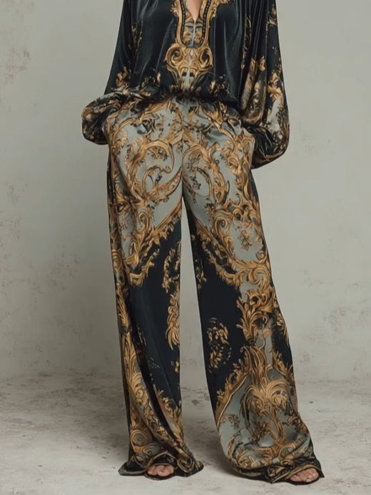 Isabella Baroque Floral Print Suit