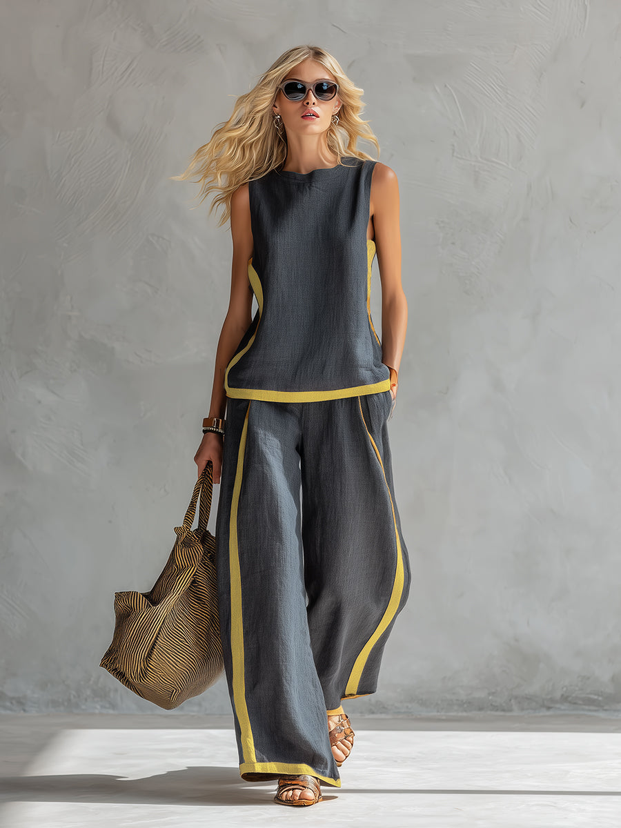 Maya | Wide Leg Two-Piece Set for Women