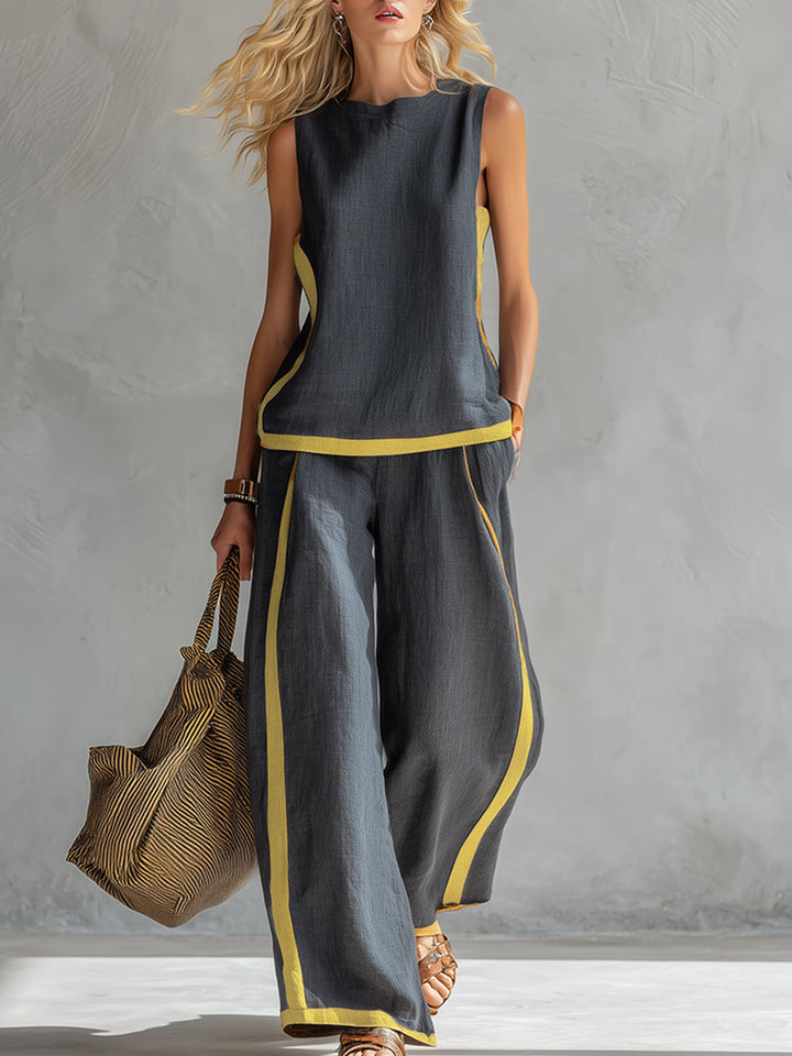 Maya | Wide Leg Two-Piece Set for Women