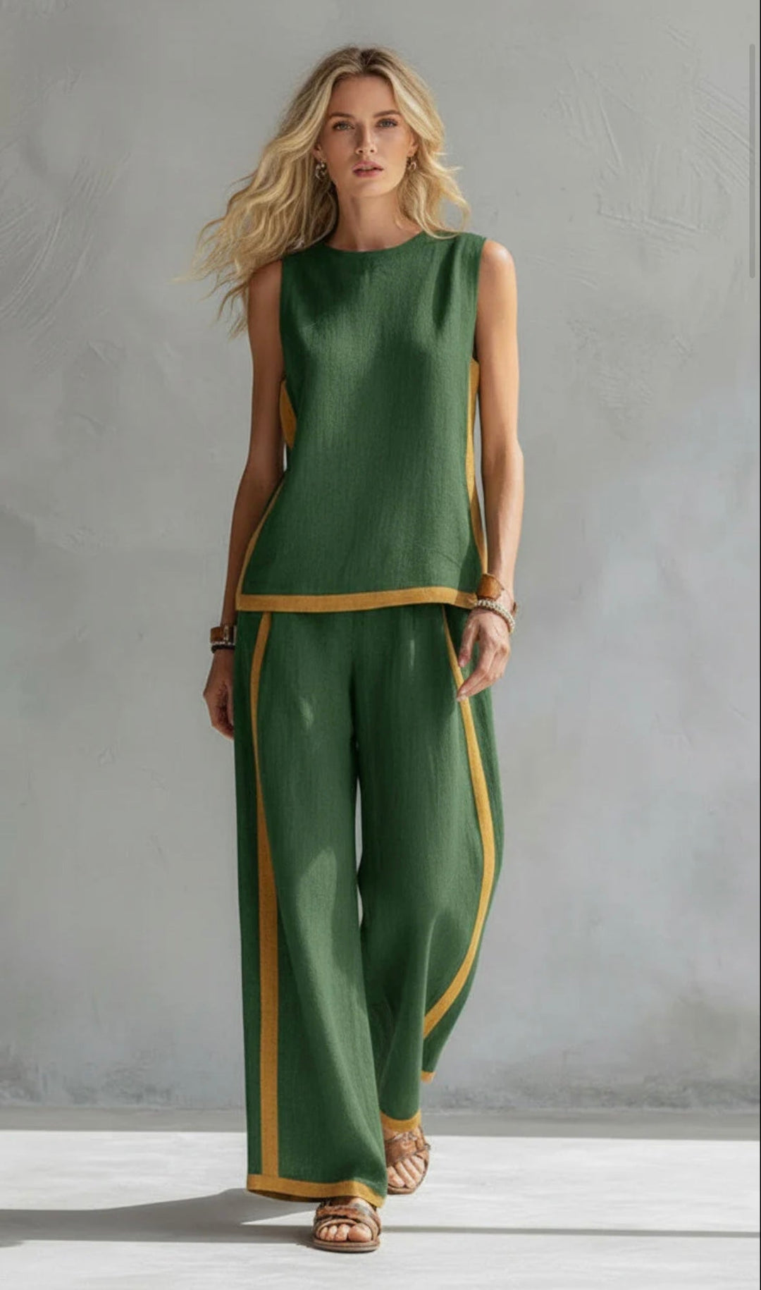 Maya | Wide Leg Two-Piece Set for Women