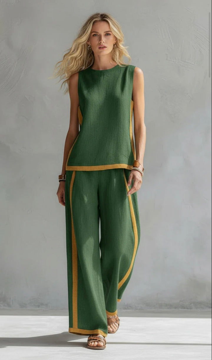 Maya | Wide Leg Two-Piece Set for Women