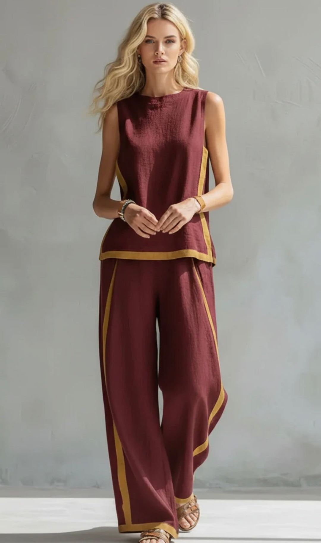 Maya | Wide Leg Two-Piece Set for Women