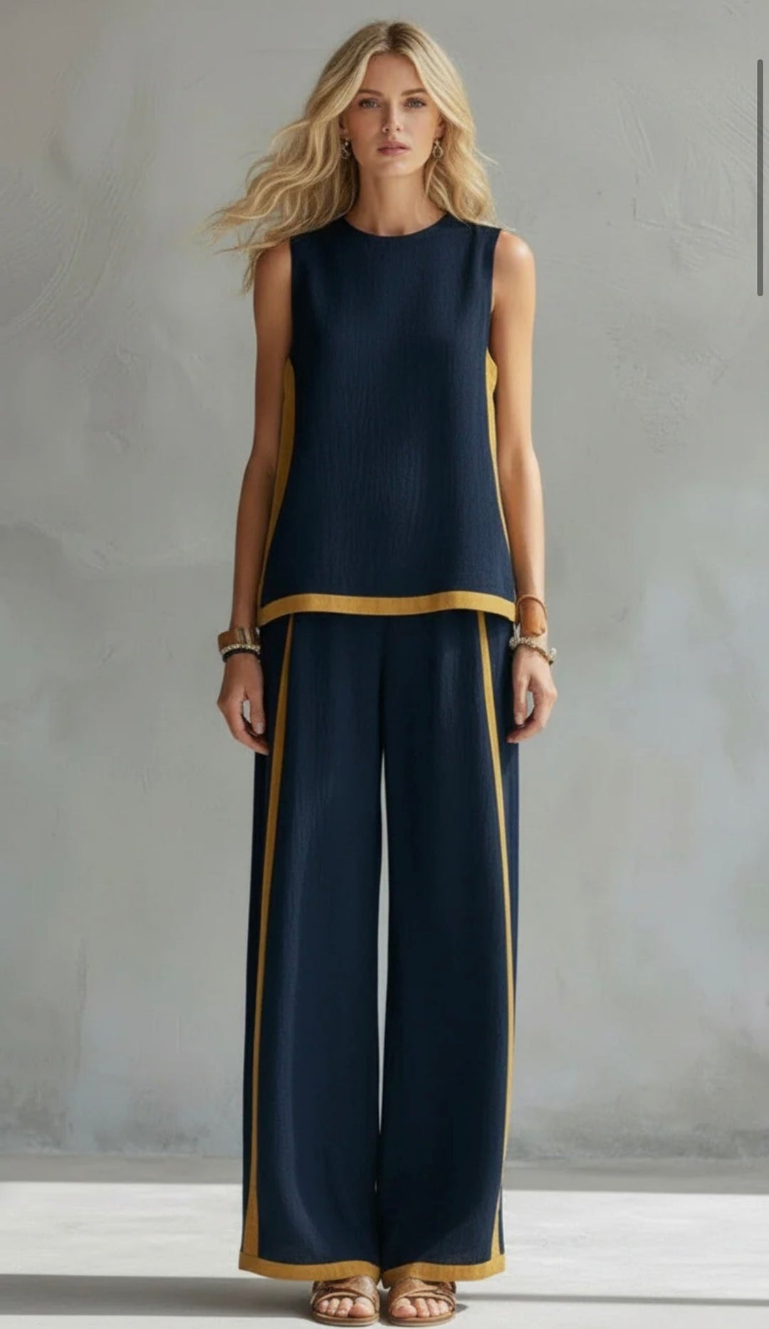 Maya | Wide Leg Two-Piece Set for Women