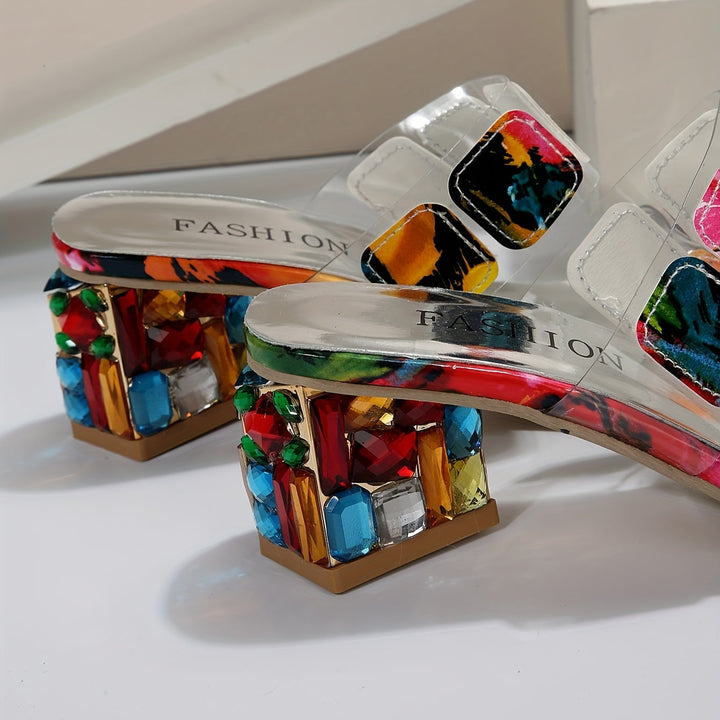 Gianna – Bold Accent Heel Sandals