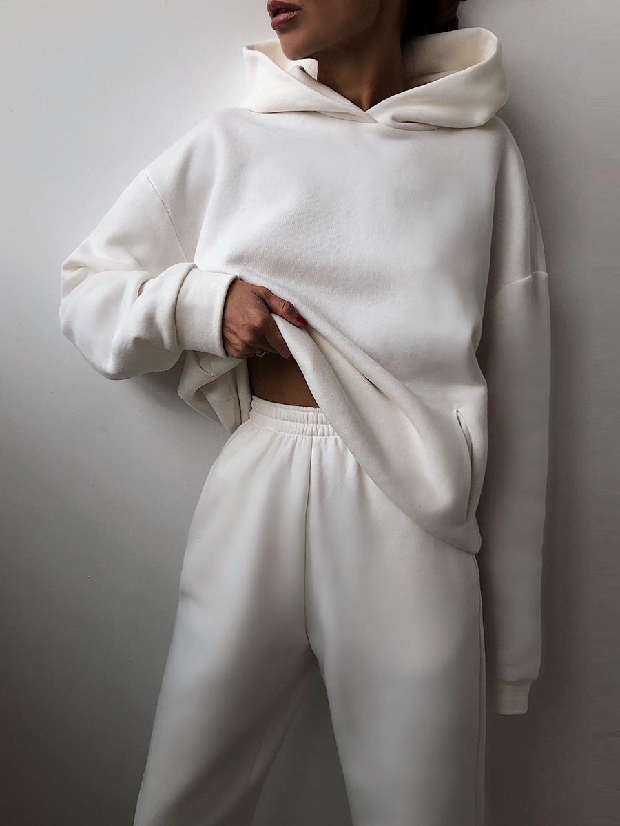Sofia Casual Hooded Two-Piece Suit