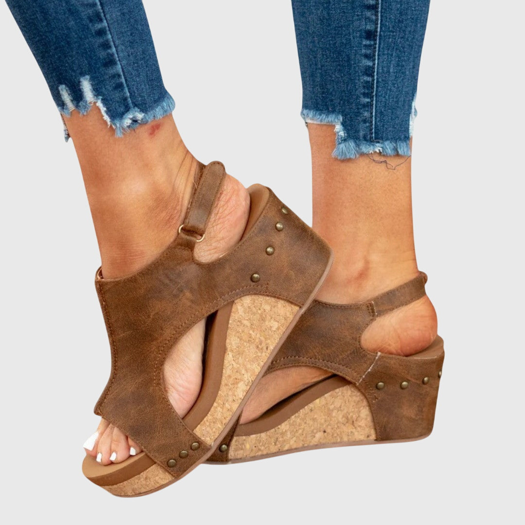 Endellion | Platform Sandals with Open Toe for Women