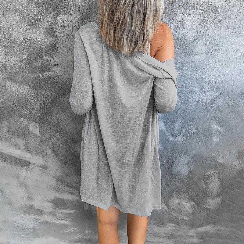 Wilhelmina | Women's Lightweight Longline Button-Front Cardigan