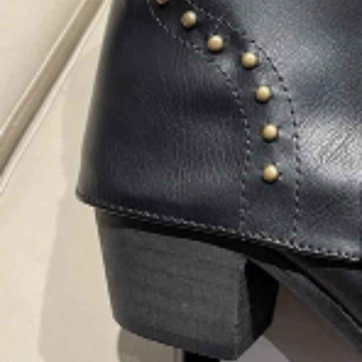 Angelica | Western Ankle Boots with Studs for Women