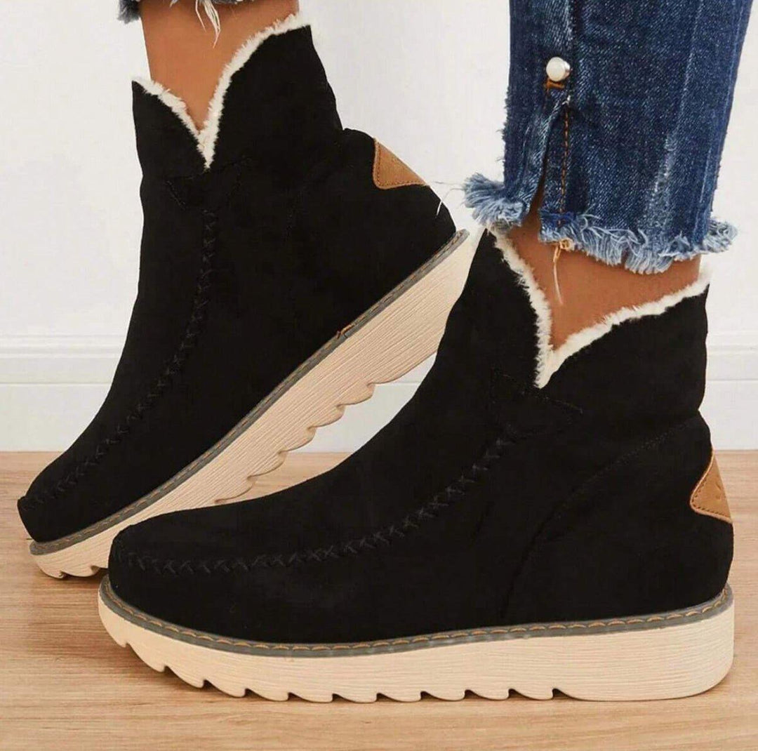 Women's Winter Boots Slip-On Lined Casual