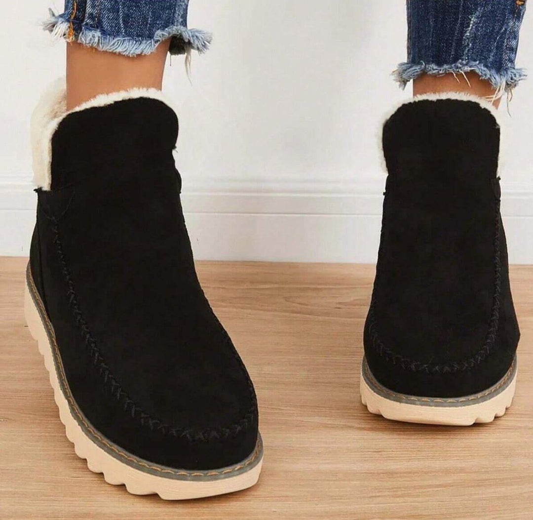 Women's Winter Boots Slip-On Lined Casual