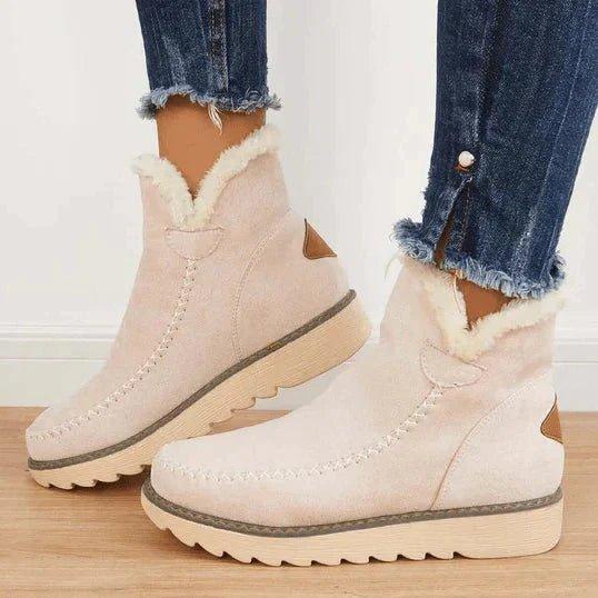 Women's Winter Boots Slip-On Lined Casual